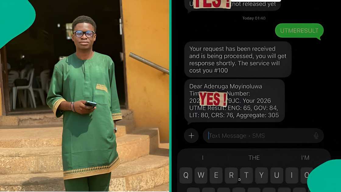 Art student impresses online after scoring high in 2026 UTME