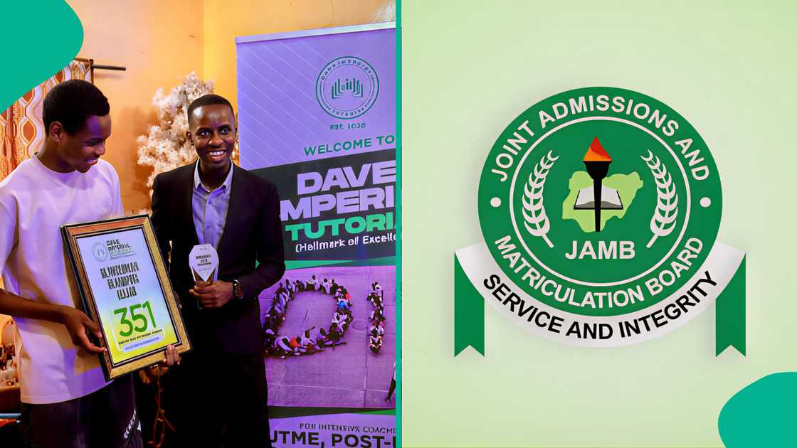 Photo as student who scored 351 in JAMB celebrates his physics tutor