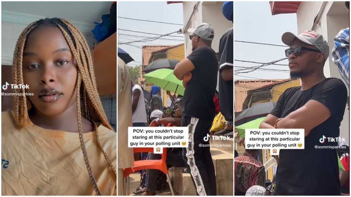 Lady at her polling unit/she fell in love with stranger. Lady at her polling unit/she fell in love with stranger.