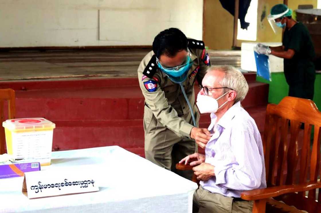 Sean Turnell, pictured in July 2021, was working as an adviser to Myanmar civilian leader Aung San Suu Kyi when he was detained shortly after 2021 coup Sean Turnell, pictured in July 2021, was working as an adviser to Myanmar civilian leader Aung San Suu Kyi when he was detained shortly after 2021 coup