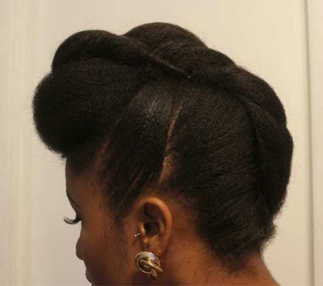 French bun for short hair French bun for short hair