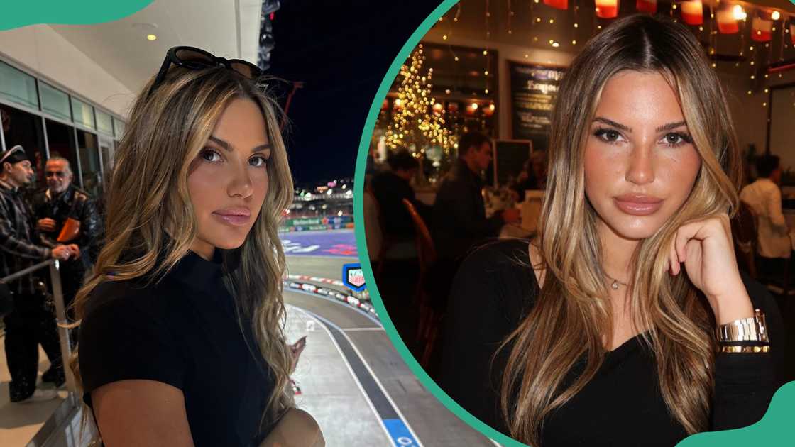 Iris Kendall at a nighttime outdoor event and at a restaurant Iris Kendall at a nighttime outdoor event and at a restaurant