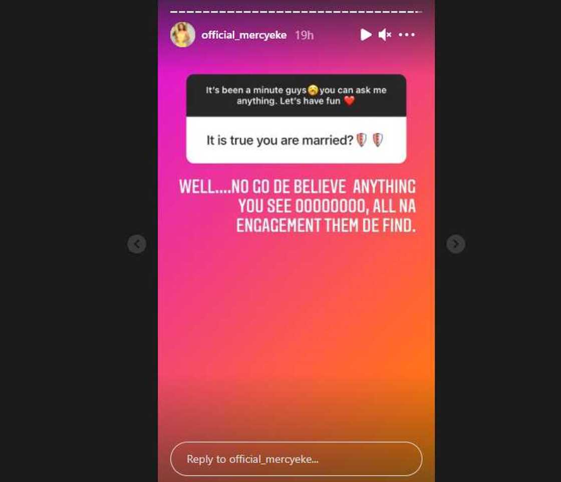 BBNaija star Mercy Eke. BBNaija star Mercy Eke.