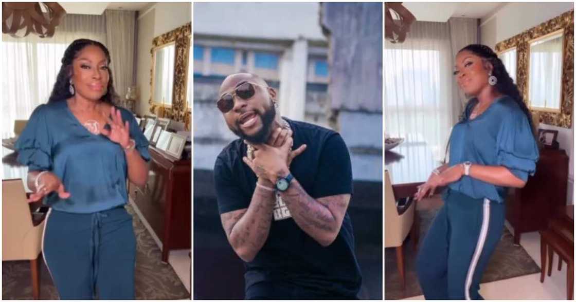 Photos of Mo Abudu and Davido Photos of Mo Abudu and Davido