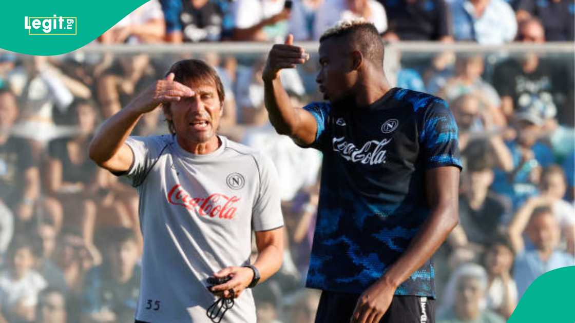 Antonio Conte, Victor Osimhen, Napoli, Galatasaray Antonio Conte, Victor Osimhen, Napoli, Galatasaray