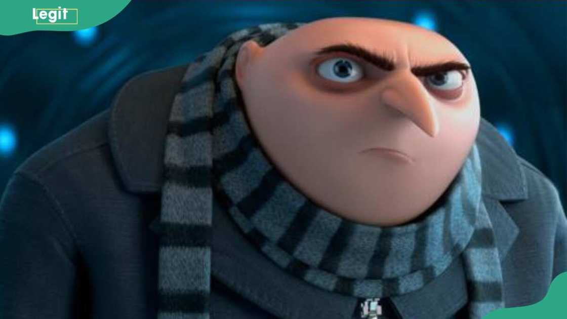 Gru looking angry Gru looking angry