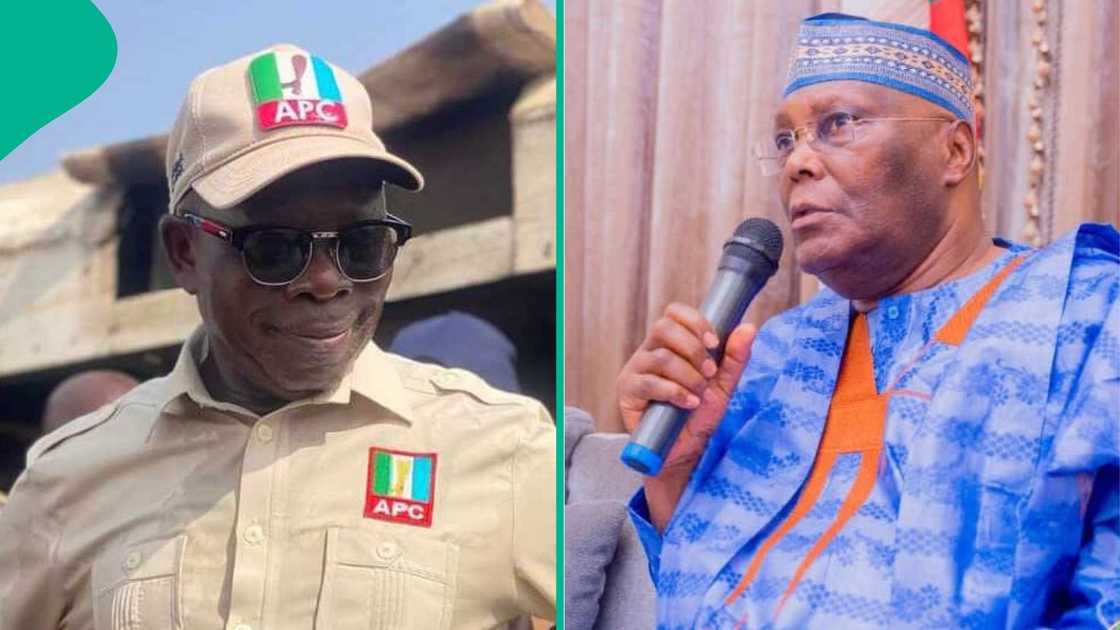 Adams Oshiomhole has tackled former Vice President Atiku Abubakar over his comment on senators dumping the opposition for the APC. Adams Oshiomhole has tackled former Vice President Atiku Abubakar over his comment on senators dumping the opposition for the APC.