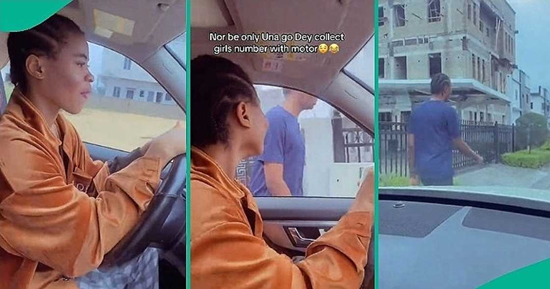 Man shuns two ladies who stopped him on the road to ask for number. Man shuns two ladies who stopped him on the road to ask for number.