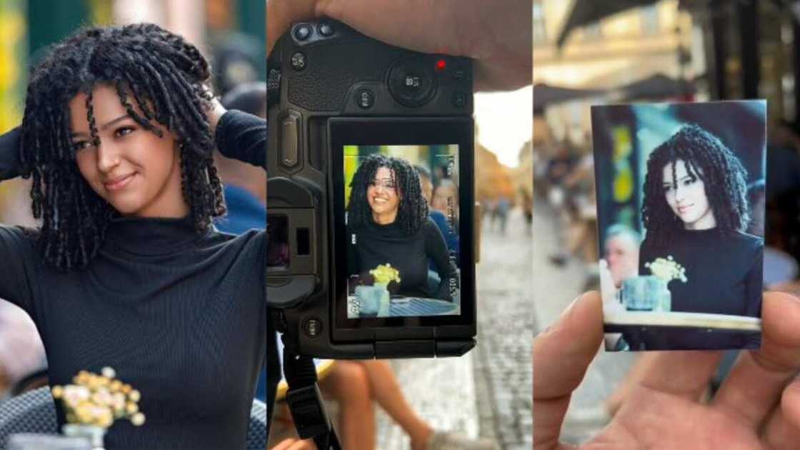 Beautiful lady photographed in a public place Beautiful lady photographed in a public place