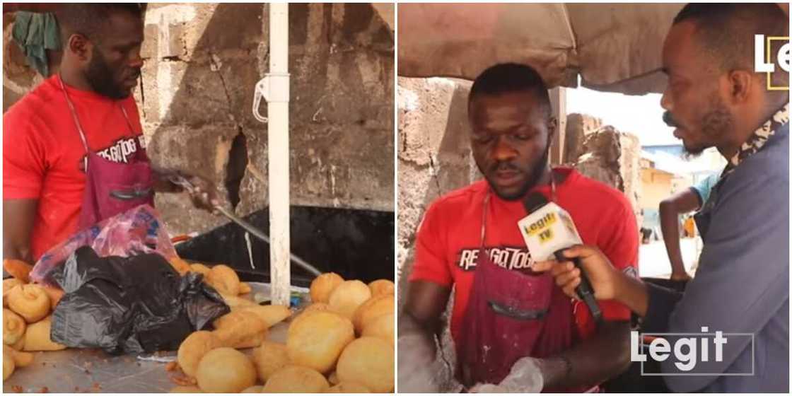 Nigerian Man Quit His Stay in Russia, Now a Puff Puff Vendor in Enugu, Shares His Touching Story