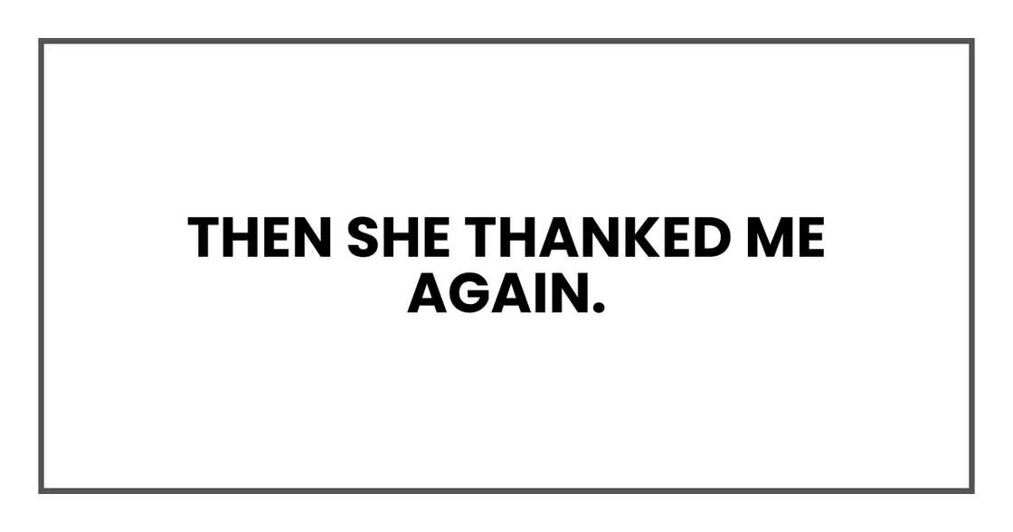 Aftermath in the car.