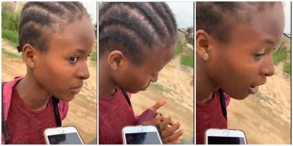 Young Nigerian Girl Perfectly Imitates Oyinbo Accent as in Viral Video, Many React