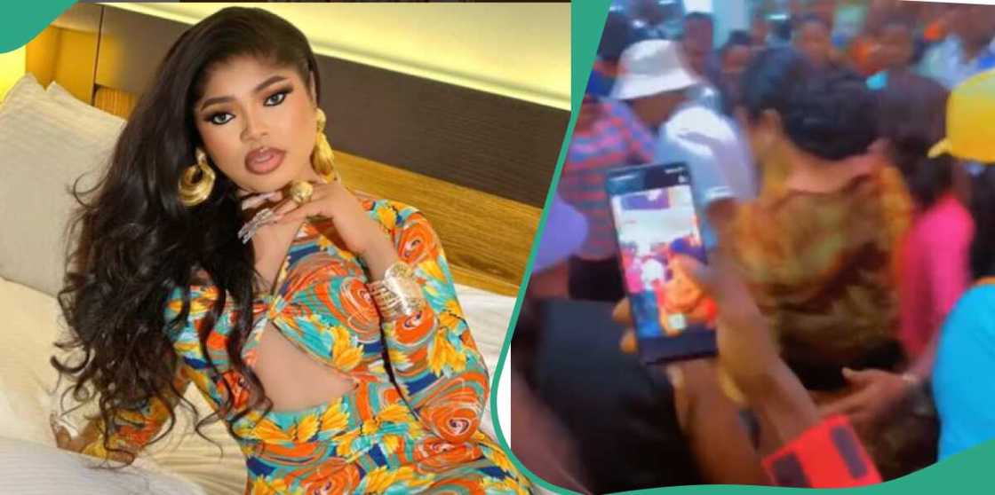 Video of fans taunting Bobrisky while singing Portable's song, Brotherhood. Video of fans taunting Bobrisky while singing Portable's song, Brotherhood.