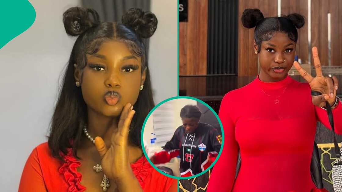 King Mitchy shows her spiritual side as she leads prayer session at a hospital.