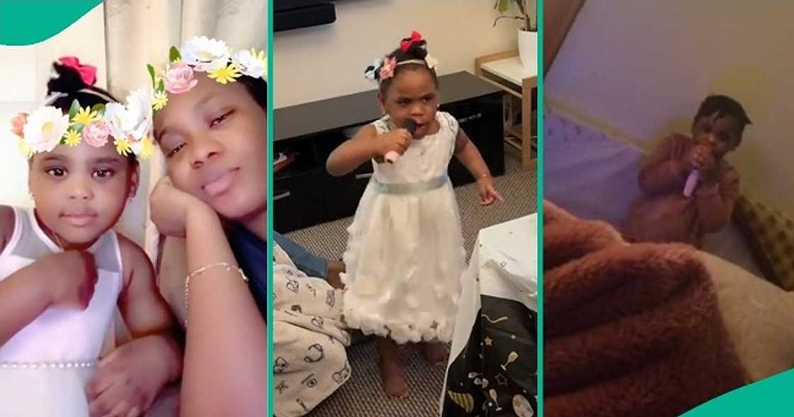 Lady buys microphone for niece Lady buys microphone for niece