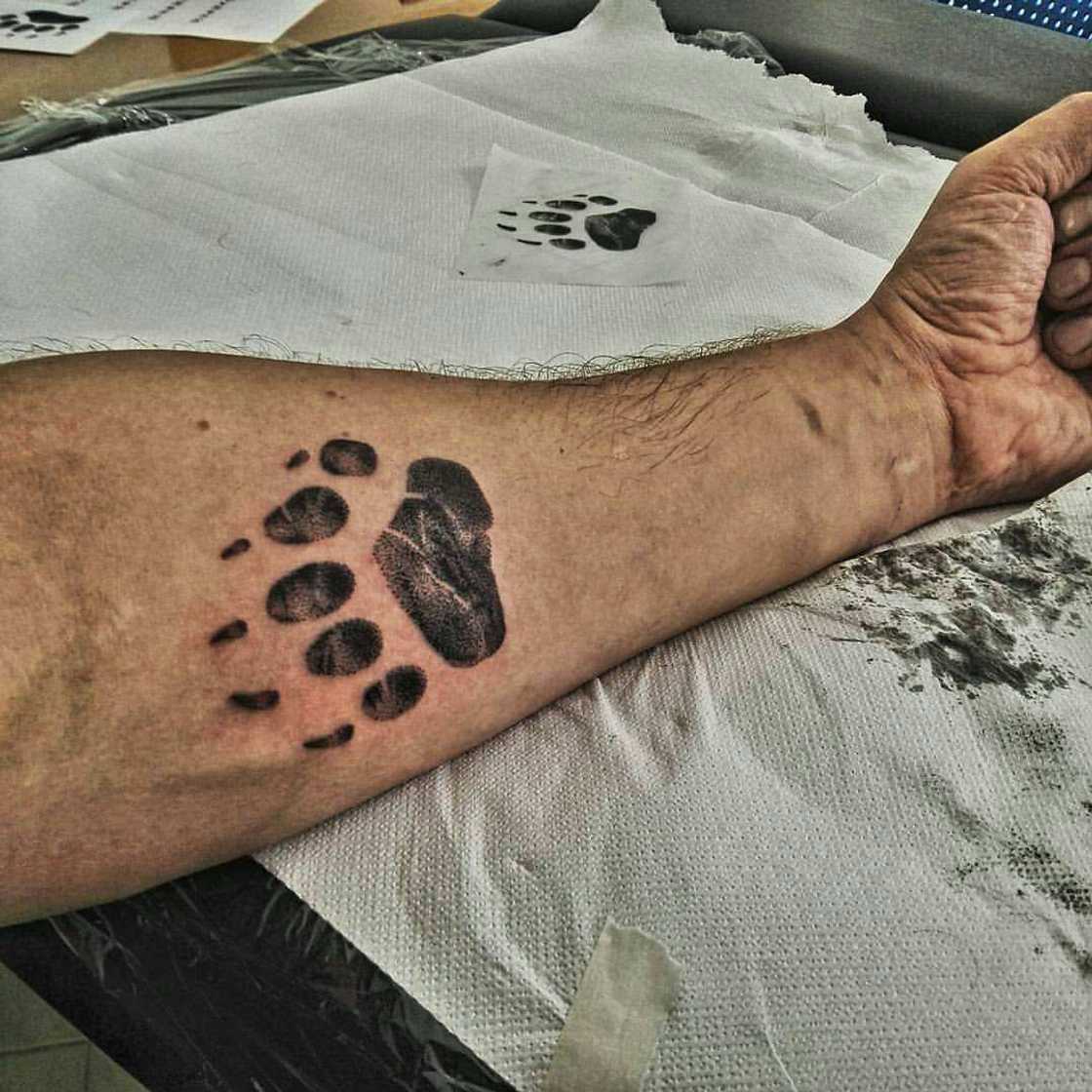 bear paw tattoo