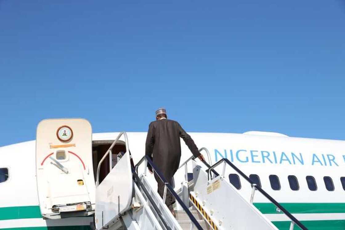 Hotunan dawowar Buhari daga US, ya taho da ayyuka na musamman daga UN