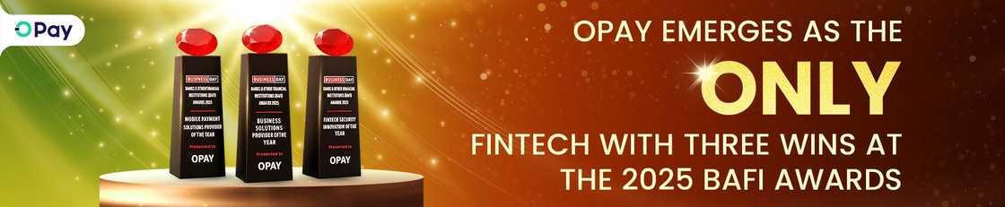 OPay Emerges as the Only Fintech with Three Wins at the 2025 BAFI Awards OPay Emerges as the Only Fintech with Three Wins at the 2025 BAFI Awards