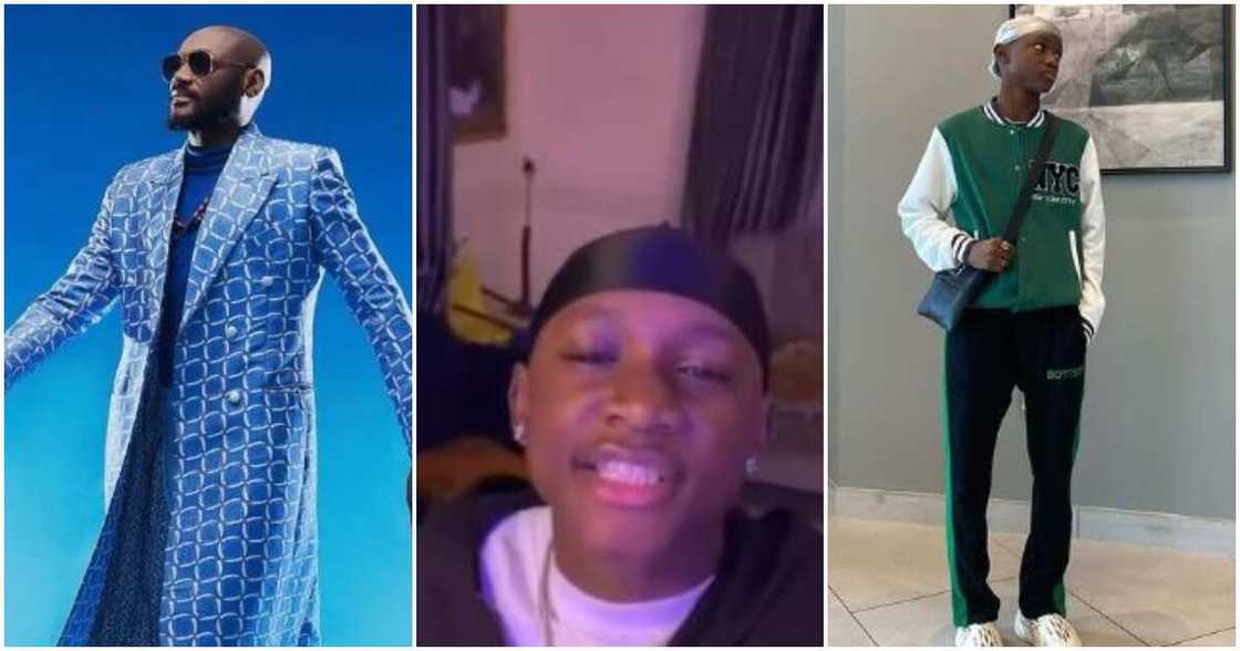 Nigerian singer 2baba and son Nino Nigerian singer 2baba and son Nino