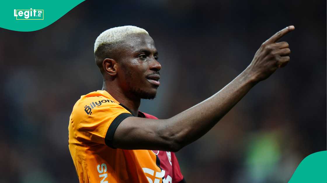 Victor Osimhen, Galatasaray, Istanbul Basaksehir, Rams Park, Istanbul, Turkiye, Super Lig. Victor Osimhen, Galatasaray, Istanbul Basaksehir, Rams Park, Istanbul, Turkiye, Super Lig.