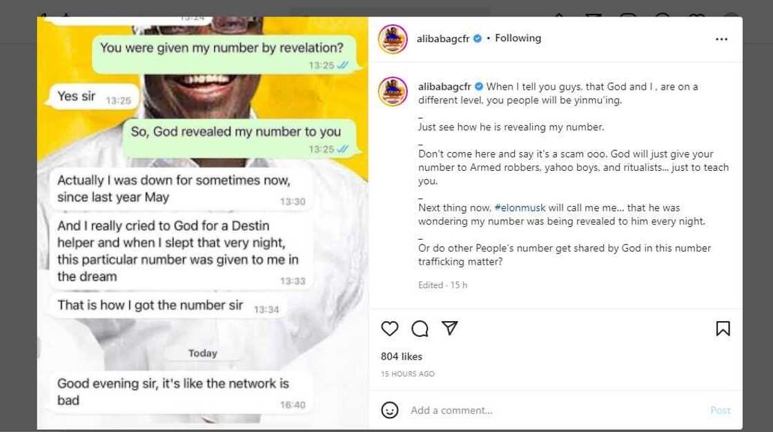 God revealed it to me in my dream: Moment a scammer told comedian Ali Baba how he got his number God revealed it to me in my dream: Moment a scammer told comedian Ali Baba how he got his number