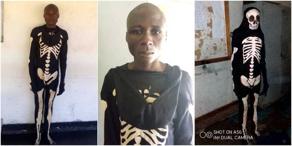 Burglar Lands in Police Net after Pretending to Be a Ghost to Rob Houses, Many React to His Scary Costume Burglar Lands in Police Net after Pretending to Be a Ghost to Rob Houses, Many React to His Scary Costume