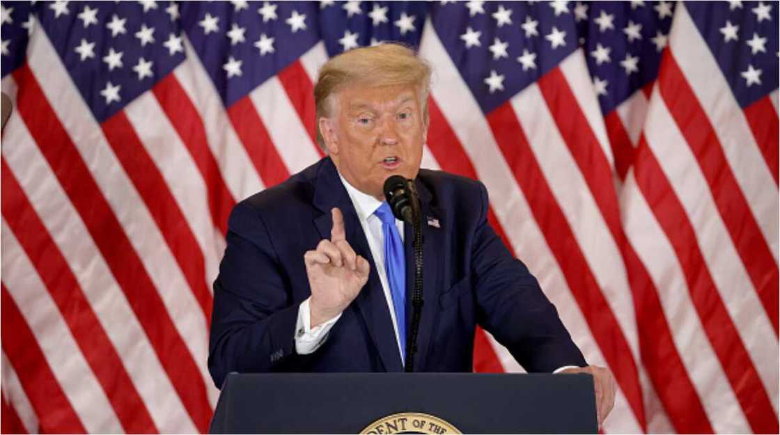 Trump ya yi watsi da nasarar Biden, ya ce ba kafafen watsa labarai ne za su zabi shugaban kasa ba Trump ya yi watsi da nasarar Biden, ya ce ba kafafen watsa labarai ne za su zabi shugaban kasa ba