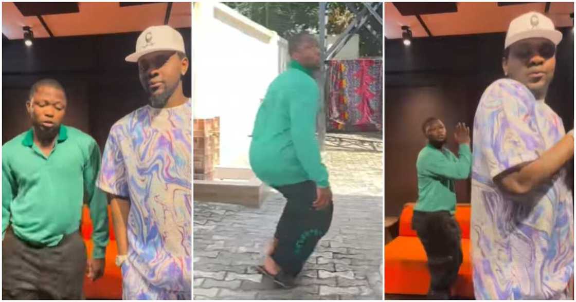 Photos of skit maker Brainjotter and singer Kizz Daniel Photos of skit maker Brainjotter and singer Kizz Daniel