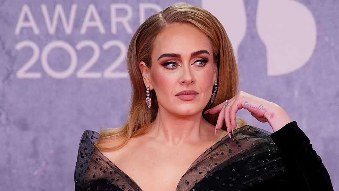 Adele at the BRIT Awards 2022 in London on 8 February 2022.