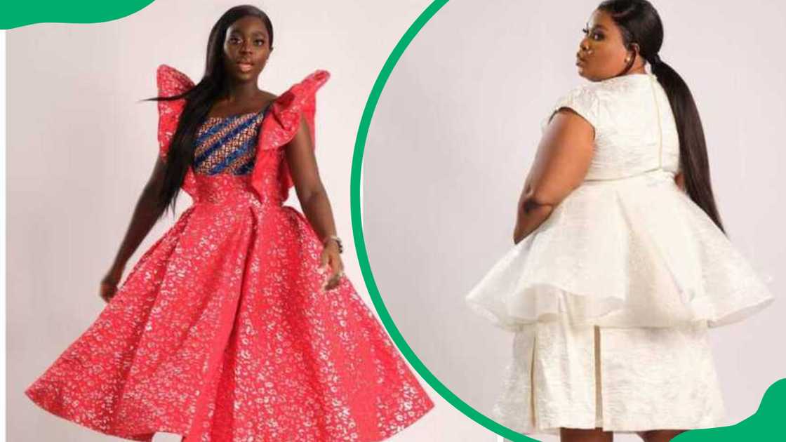 Women wearing trending vintage gowns Women wearing trending vintage gowns