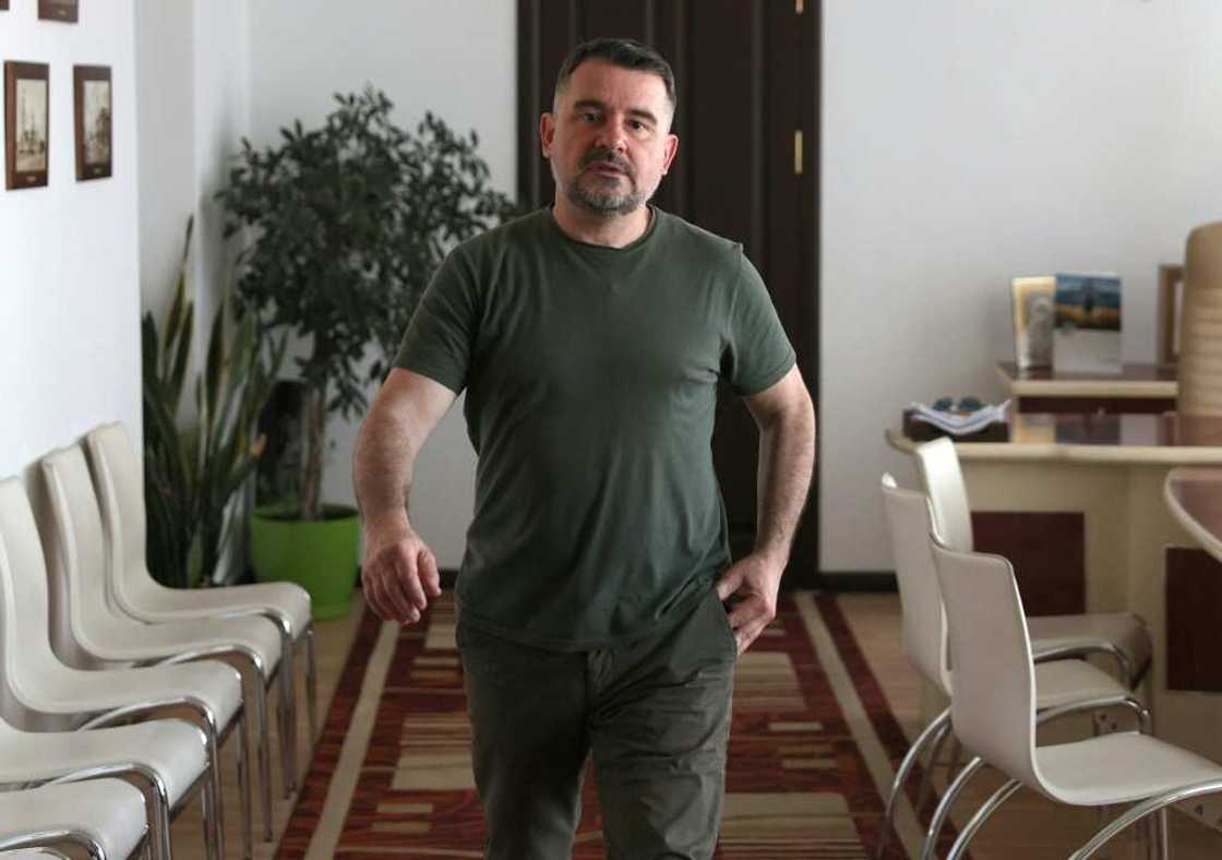 Vadym Lyakh is the mayor of Sloviansk in eastern Ukraine, which could soon become a fighting hotspot Mayor of Sloviansk Vadym Lyakh gestures during an interview with AFP in the eastern Ukrainian city of Sloviansk on June 20, 2022, amid the Russian invasion of Ukraine. Vadym Lyakh is the mayor of Sloviansk in eastern Ukraine, which could soon become a fighting hotspot Mayor of Sloviansk Vadym Lyakh gestures during an interview with AFP in the eastern Ukrainian city of Sloviansk on June 20, 2022, amid the Russian invasion of Ukraine.