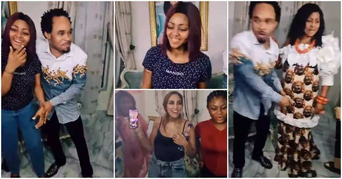 Indabosky pastor Odumeje with Regina Daniels and mother Rita Daniels. Indabosky pastor Odumeje with Regina Daniels and mother Rita Daniels.