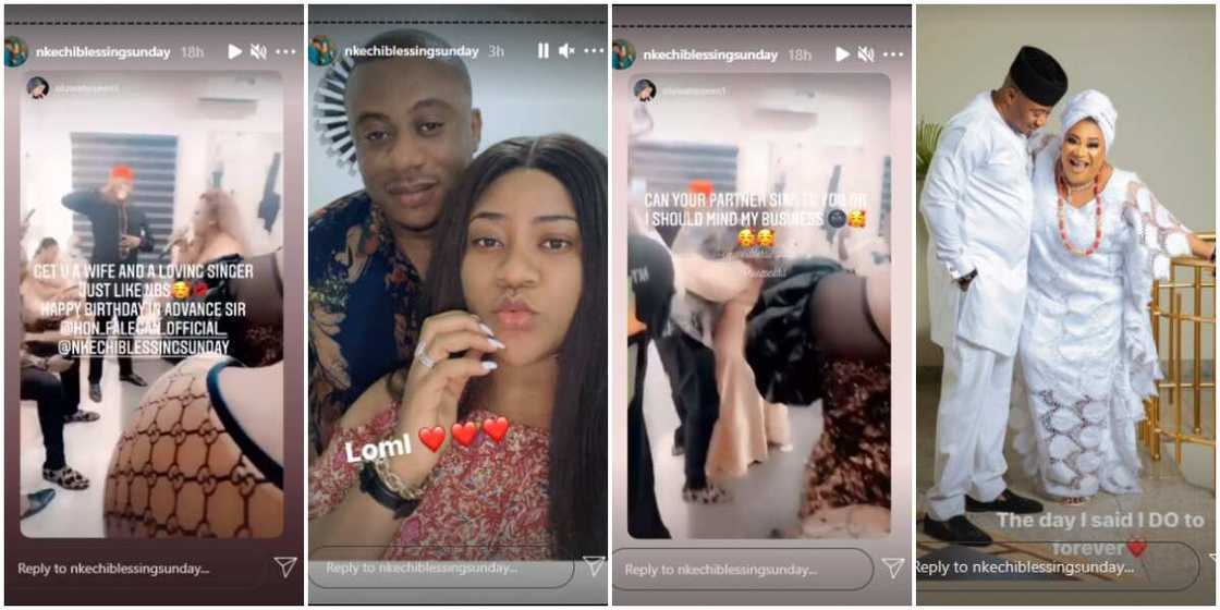 Actress Nkechi Blessing tensions fans, shares wedding-like photos to celebrate as hubby turns a year older Actress Nkechi Blessing tensions fans, shares wedding-like photos to celebrate as hubby turns a year older