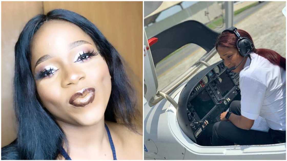 Nigerian lady achieves dream, becomes a pilot as she get her licence to fly Nigerian lady achieves dream, becomes a pilot as she get her licence to fly