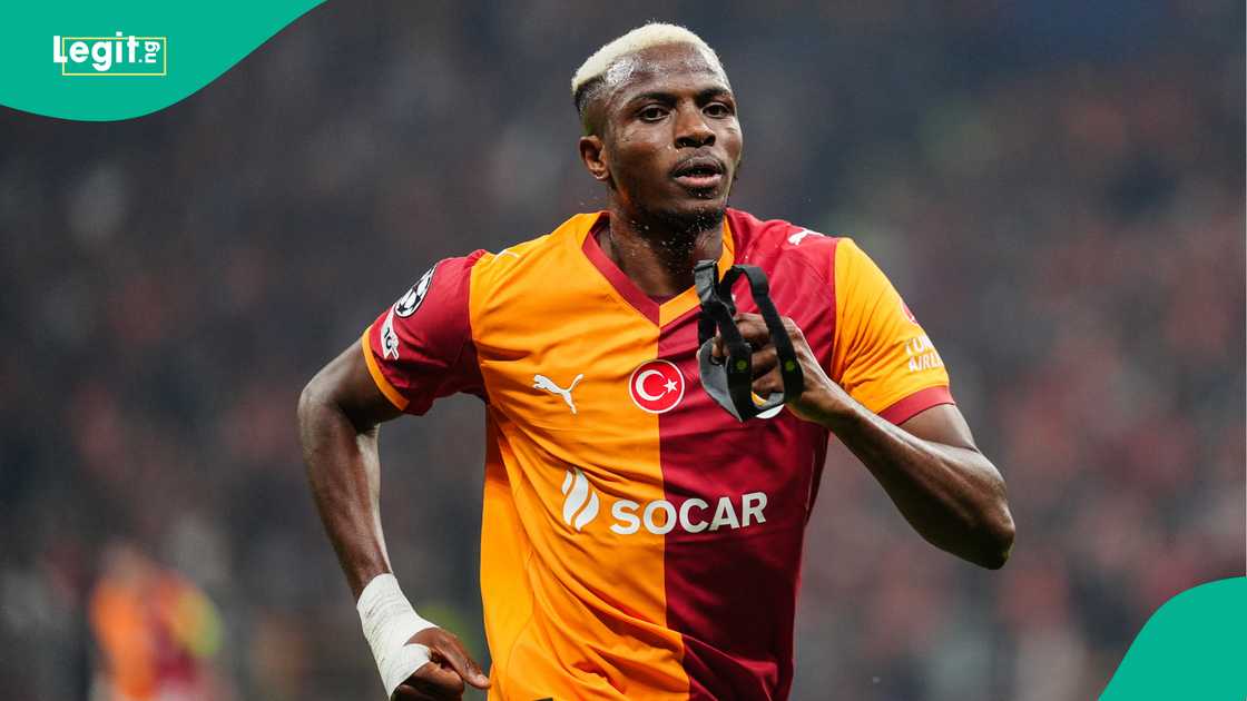 Victor Osimhen, Galatasaray, Bodo/Glimt, Rams Park, Istanbul, Turkiye, UEFA Champions League. Victor Osimhen, Galatasaray, Bodo/Glimt, Rams Park, Istanbul, Turkiye, UEFA Champions League.