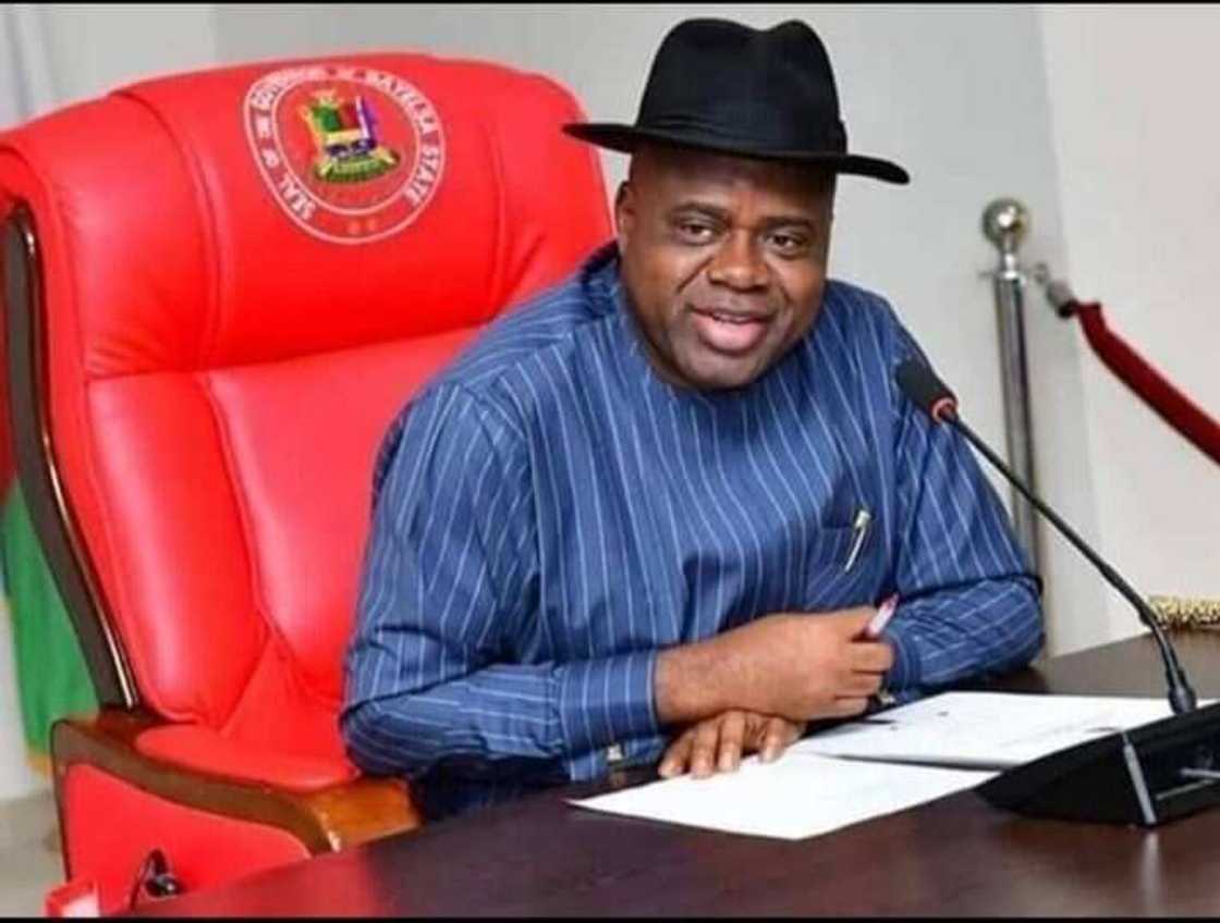 Gwamna Douye Diri na jihar Bayelsa. Gwamna Douye Diri na jihar Bayelsa.