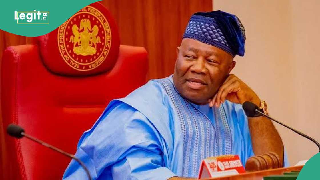 Shugaban Majalisar Dattawa, Godswill Akpabio. Shugaban Majalisar Dattawa, Godswill Akpabio.