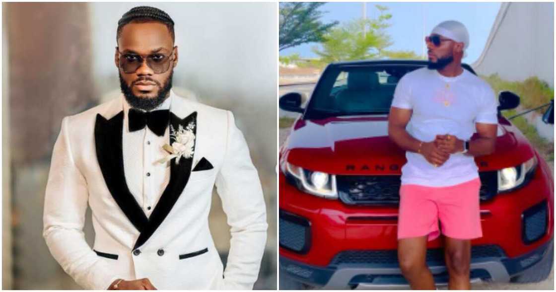 BBNaija's Prince nearly hit Rolls Royce, blames Lagos bus driver.