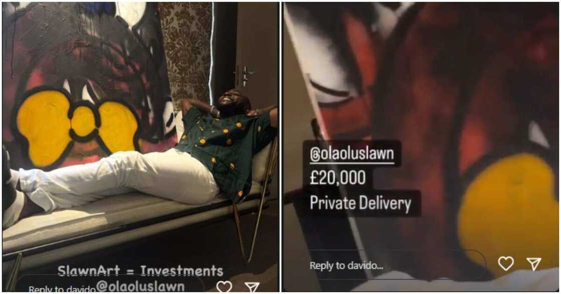 Nigerian singer Davido and his new art Nigerian singer Davido and his new art