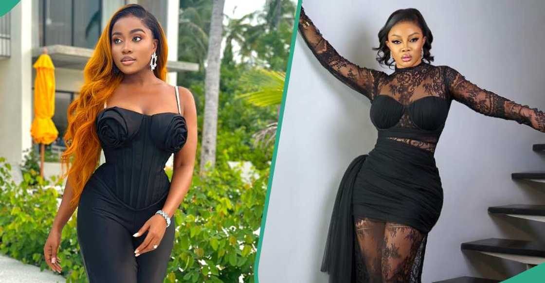 Veekee James and Toke Makinwa slay in black outfits