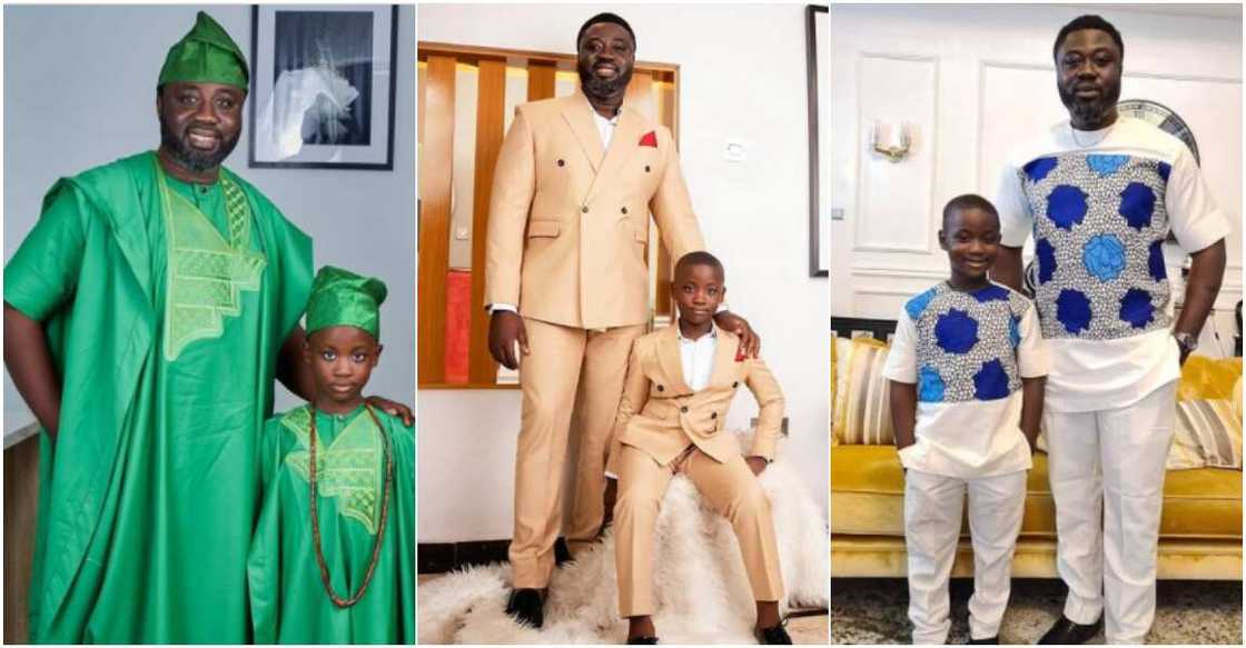 Mercy Johnson's husband and son