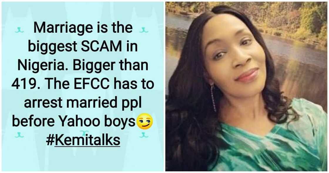Marriage is the biggest scam in Nigeria - Journalist Kemi Olunloyo fumes Marriage is the biggest scam in Nigeria - Journalist Kemi Olunloyo fumes