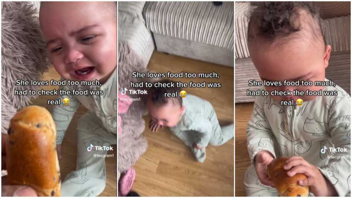 Father-daughter relationship/baby cries for food. Father-daughter relationship/baby cries for food.