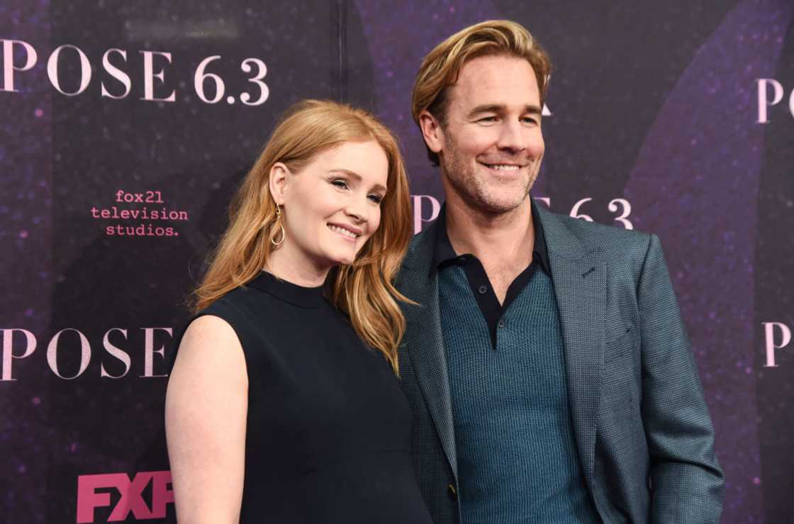 Actor James Van Der Beek and his wife, Kimberly, attend an event in New York City Actor James Van Der Beek and his wife, Kimberly, attend an event in New York City