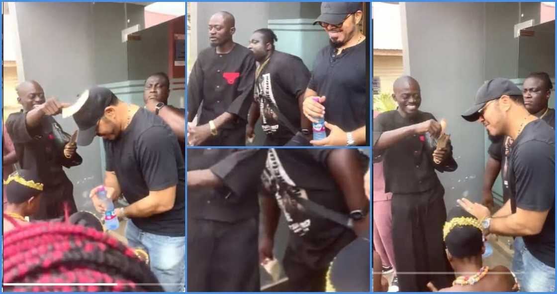 Actors Lil Win and Ramsey Nouah meet in Ghana for a movie project Actors Lil Win and Ramsey Nouah meet in Ghana for a movie project