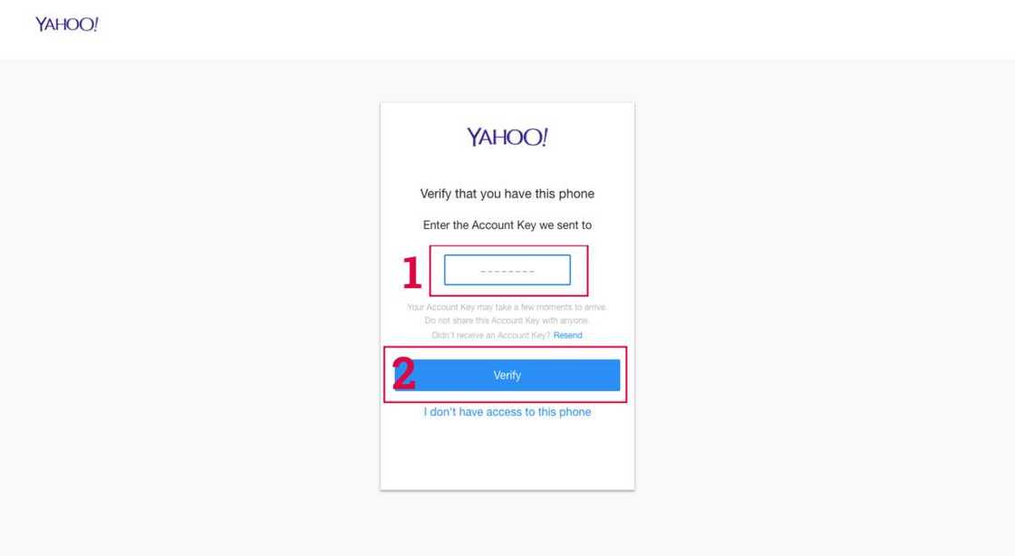 Yahoo verification Yahoo verification