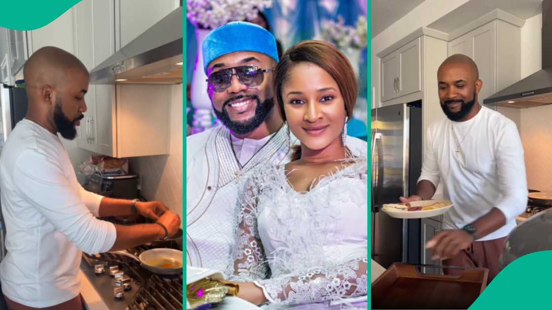 Adesua Etomi defends Banky W over parenting comment from fan. Adesua Etomi defends Banky W over parenting comment from fan.