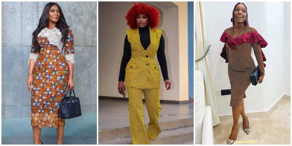 Photos of ladies in ankara styles.