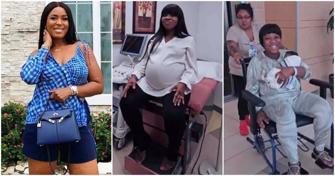 Blogger Linda Ikeji and her sister Sandra Blogger Linda Ikeji and her sister Sandra