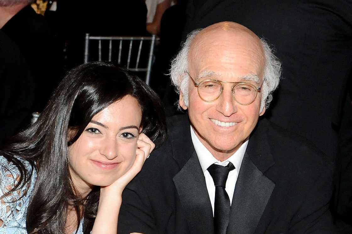 Cazzie David and actor Larry David at the Dolby Theatre